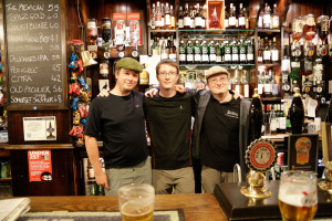 Customary picture behind the bar at the Bon Accord