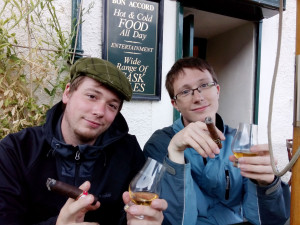 Drams and stogies at the Bon Accord in Glasgow