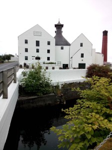 Freshly painted Lagavulin Distillery