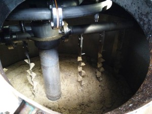 Wolfburn: Inside the mash tun