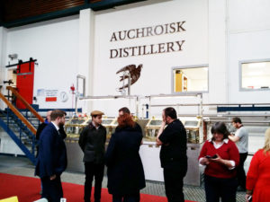 Whisky bloggers exploring the distillery