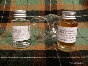 Glasgow Distillery new make + 8-month-old spirit