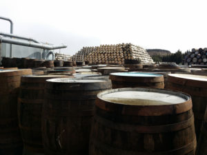 Casks at the Speyside Cooperage