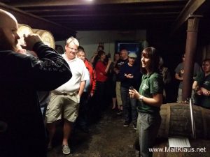 Jenna being surrounded by people wanting just one thing: whisky!