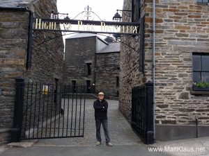 Obligatory picture by the distillery sign