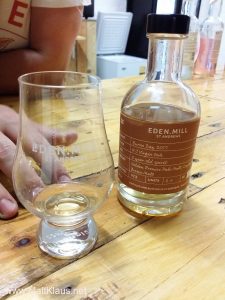 The first bottling of 2-year-old spirit at Eden Mill