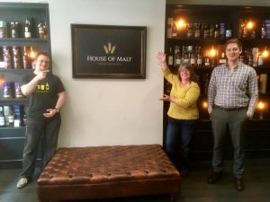 At the House of Malt in Carlisle with Ben (right) (Picture credit: House of Malt)