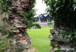 Lindores Abbey distillery, as seen from the abbey