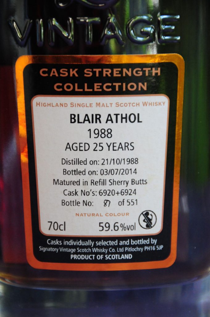 Blair Althol 1988 25yo