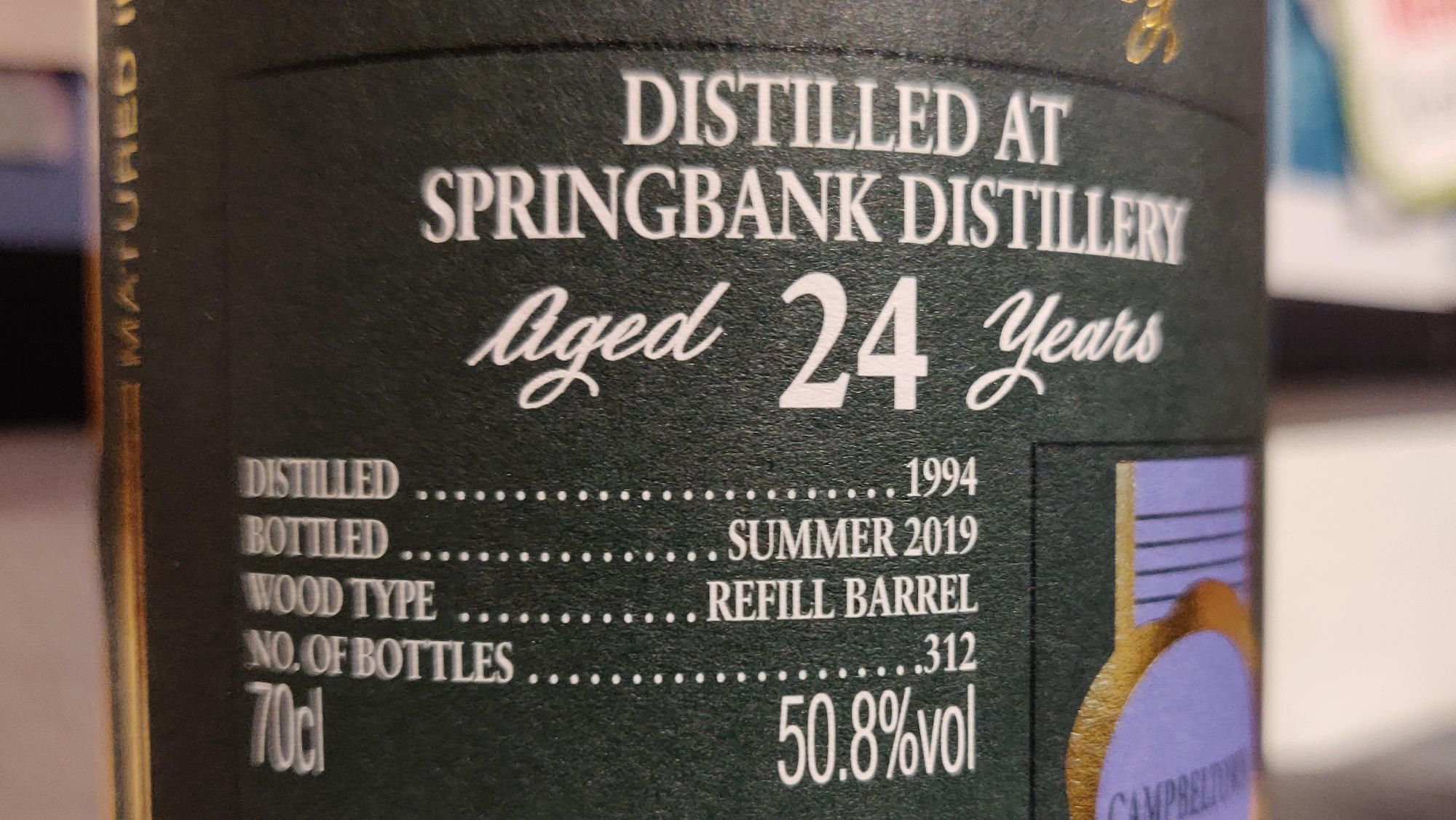 Springbank 1994-2019 24-year-old by Cadenhead's